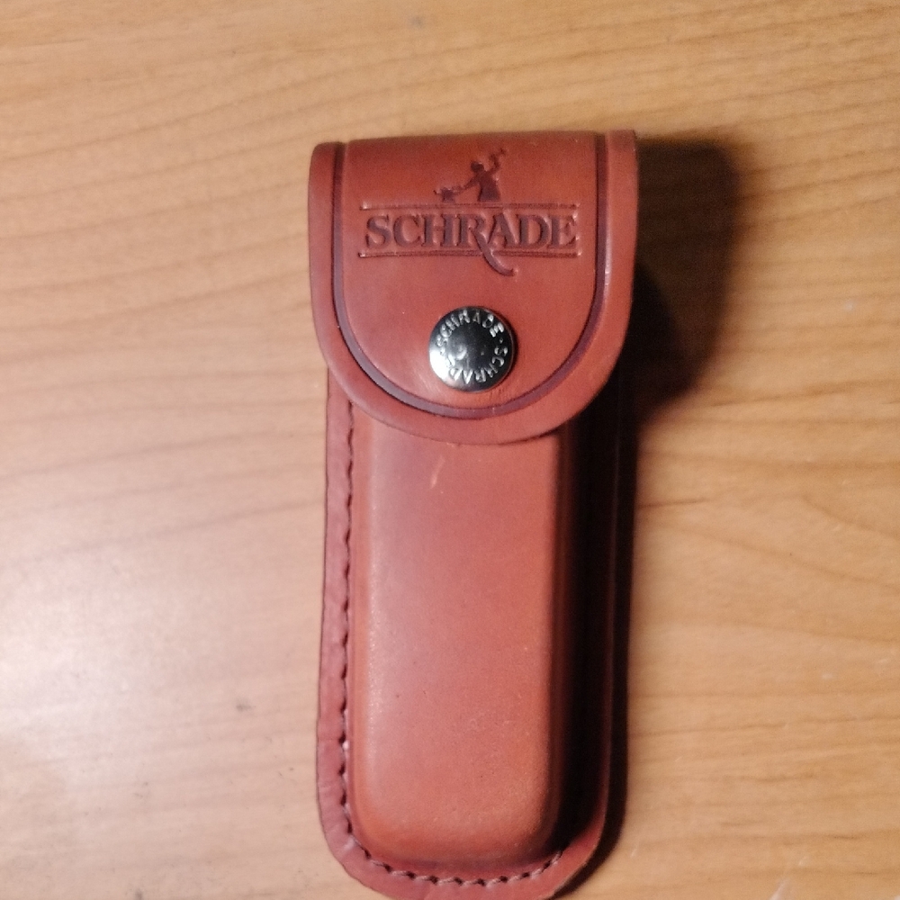 Schrade Brown Leather Knife Sheath